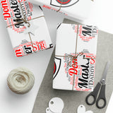 Master Dom Wrapping Paper Word Art Adult Gift Wrap
