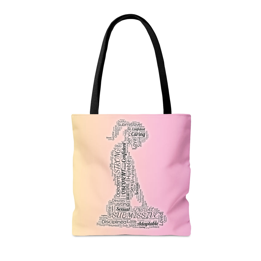 Word Art Submissive Tote Bag