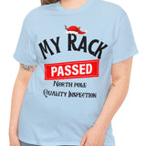 My Rack Christmas T-shirt Sexy Cotton Tee