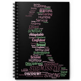 Sub Word Art Spiral Notebook