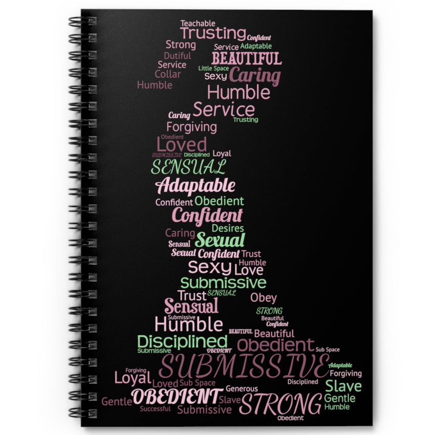 Sub Word Art Spiral Notebook