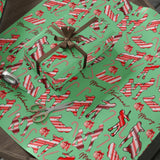 Merry Kinkmas Wrapping Paper Candy Cane Adult Gift Wrap