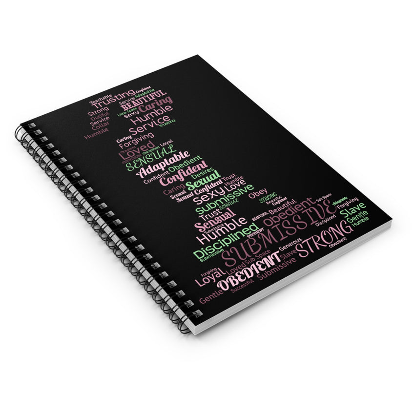 Sub Word Art Spiral Notebook