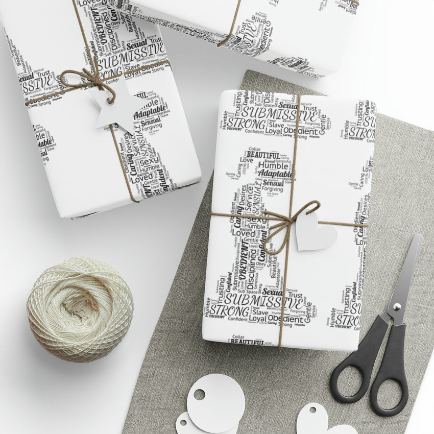 Submissive Gift Wrapping Paper Adult Gift Wrap