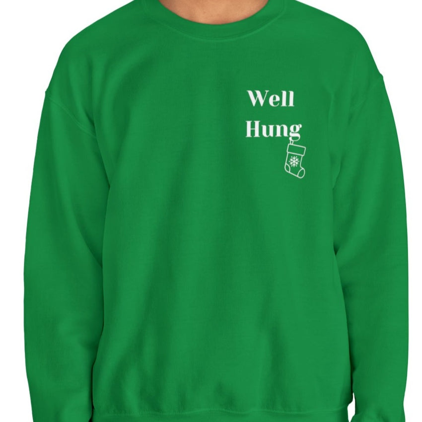 Well Hung Men's Sexy Christmas Sweatshirt