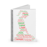 Christmas Word Art Journal Spiral Notebook