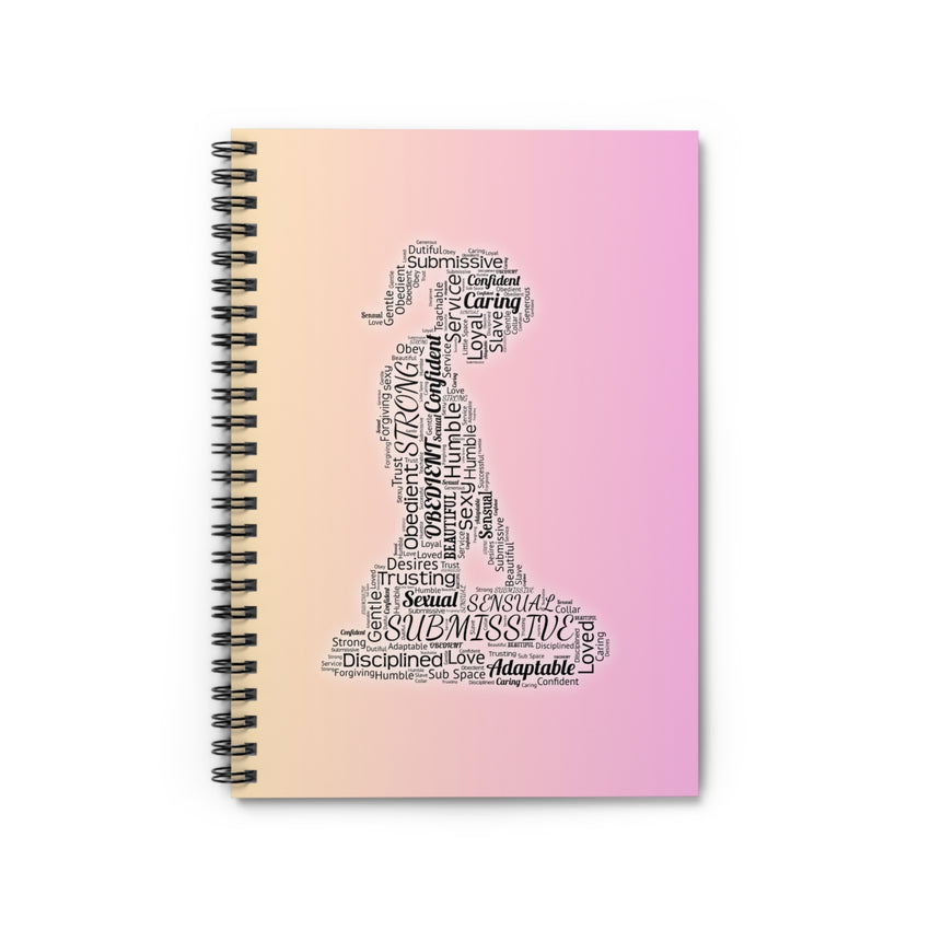 Submissive's Word Art Spiral Notebook