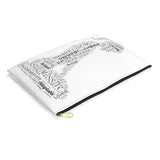 Kneeling Submissive Word Art Accessory Pouch Bag