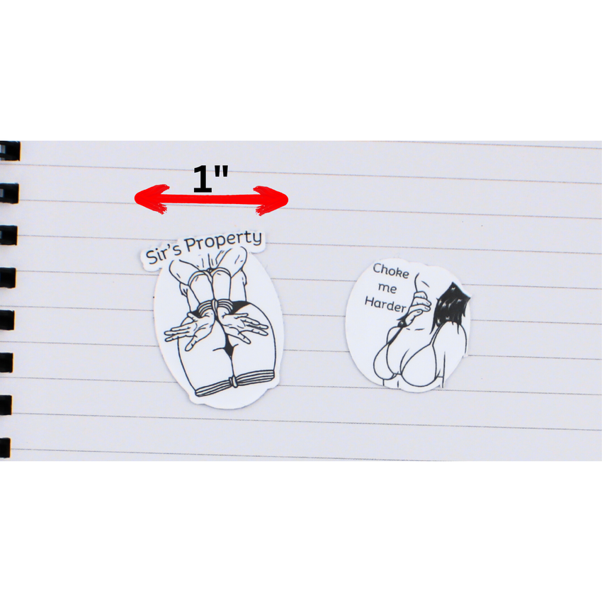 BDSM Submissive Dom Sticker Set