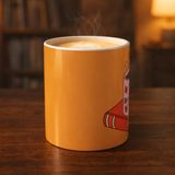“Books, Brews & Cozy Views” Fall Mug – Bookish Coffee Cup, Autumn Aesthetic Gift