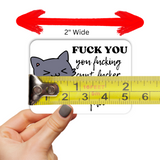 Fuck You Cat Stickers