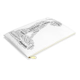 Kneeling Submissive Word Art Accessory Pouch Bag