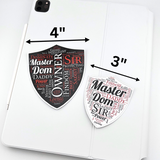 Dom Shield Word Art Sticker