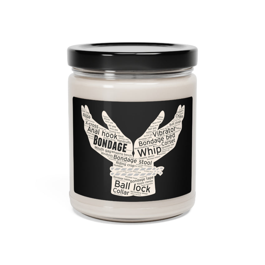 Bondage Cloud Art Design Scented Soy Candle, 9oz
