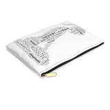 Kneeling Submissive Word Art Accessory Pouch Bag