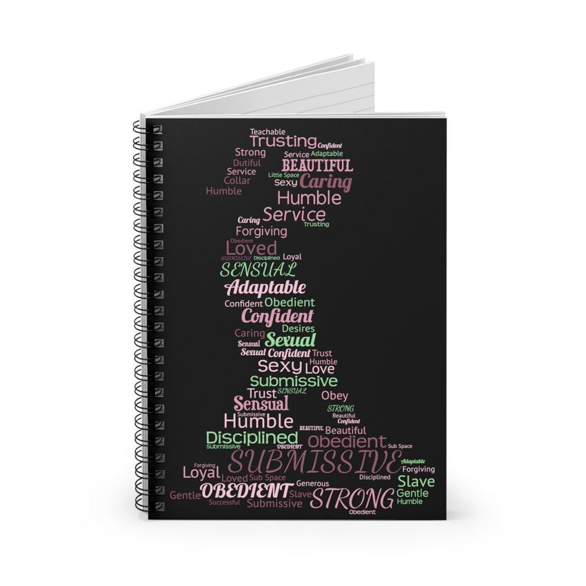 Sub Word Art Spiral Notebook