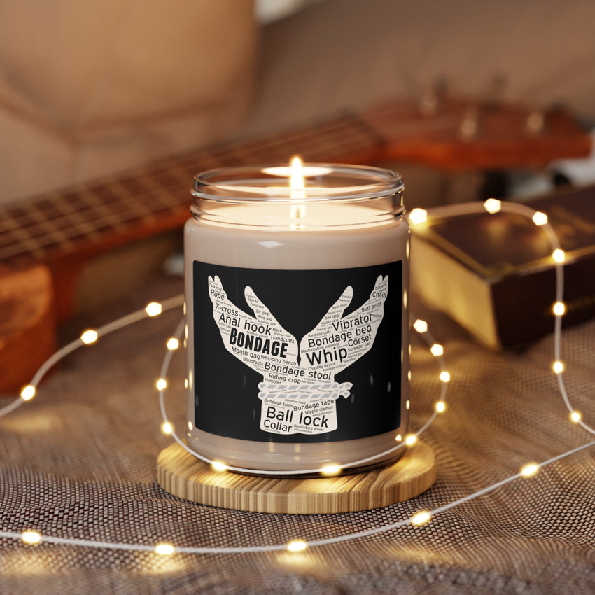 Bondage Cloud Art Design Scented Soy Candle, 9oz