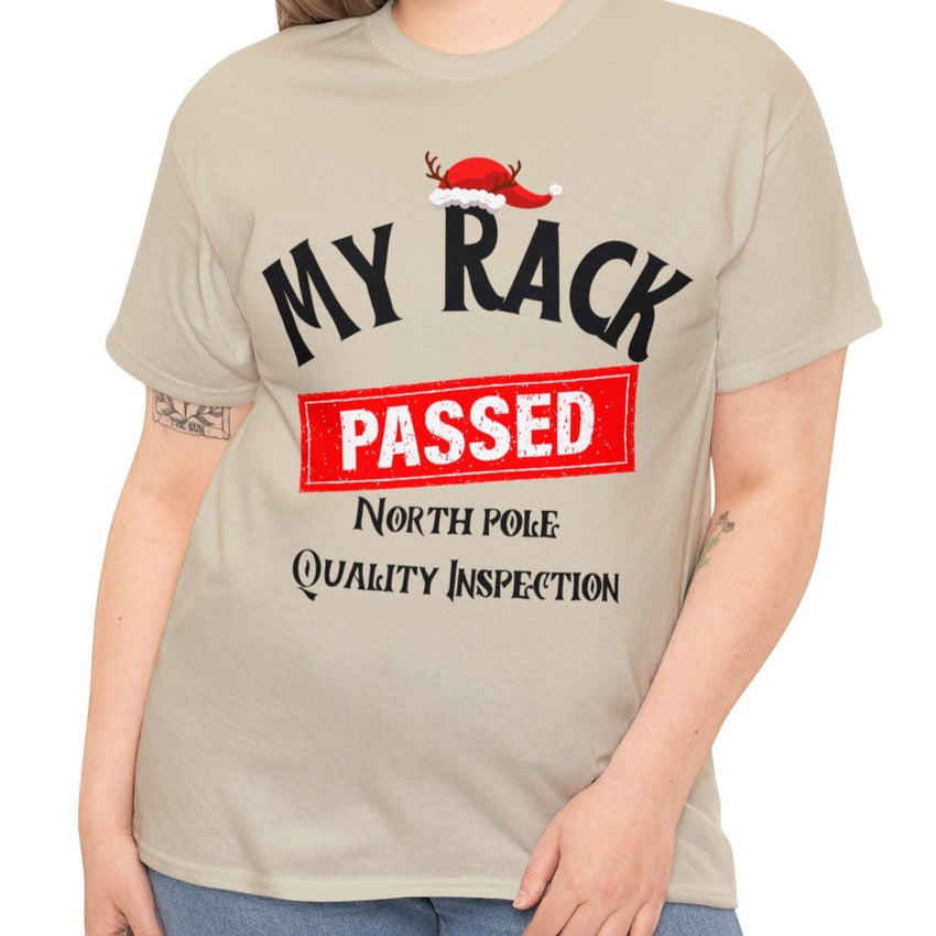My Rack Christmas T-shirt Sexy Cotton Tee