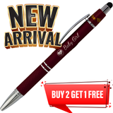 Custom Engraved Silver Fidget Spinner Stylus Pen – Personalized Gift in Gift Box