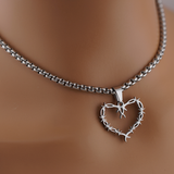 Limited Edition Day Collar Necklace – Barbed Wire Heart