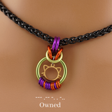 Halloween Kitten Morse Code Day Collar