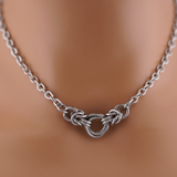 Heavy Stainless Steel Chainmaille Necklace | Unisex