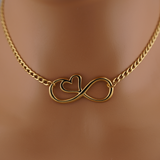 Gold Infinity Heart
