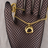 Gold Moon O Wheat Chain