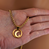 Gold Moon Star O-Ring Day Collar
