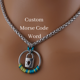 Custom Morse Code Wheat Chain