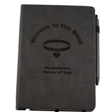 Witness Our Bond - Personalized Leather Guest Book for a Collaring Ceremony