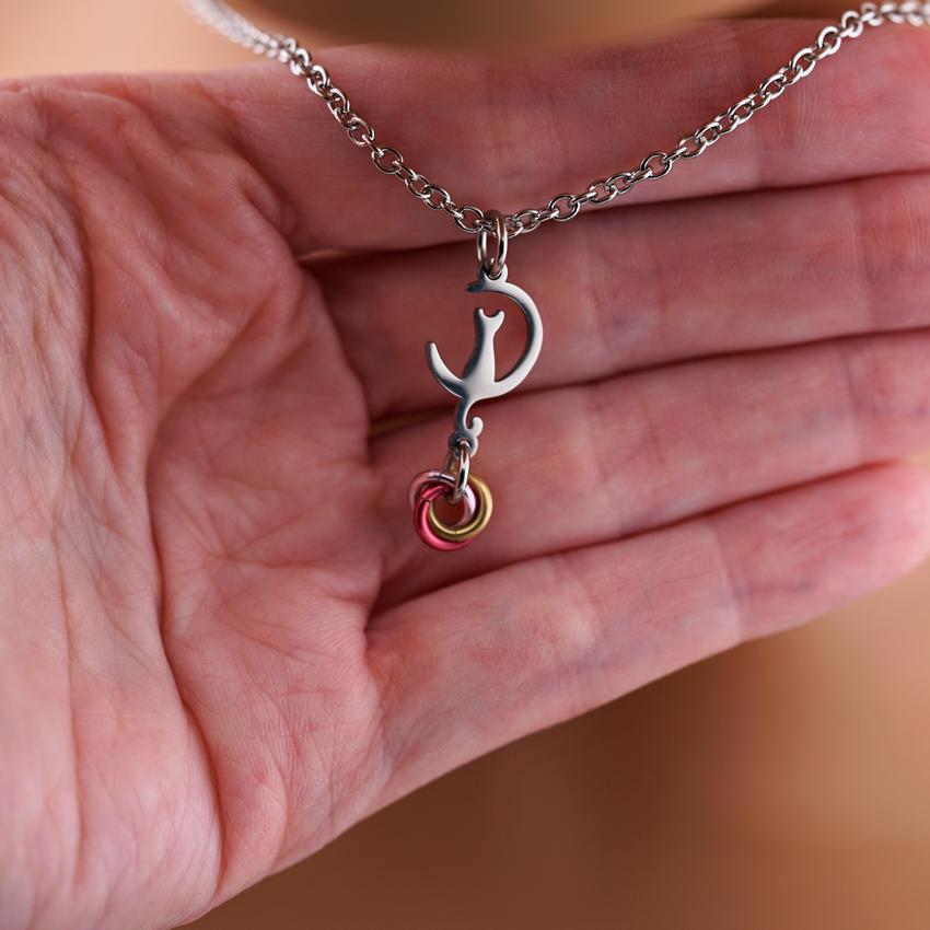 Kitten Day Collar | Custom Color BDSM O-Ring Necklace | Discreet Everyday Wear | Gift for Your Good Girl