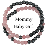 Morse Code Bracelet Set, Mommy, Baby Girl, Good Boy and More