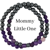Morse Code Bracelet Set, Mommy, Baby Girl, Good Boy and More