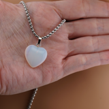 Limited Edition Day Collar Necklace – CZ Moonstone Heart