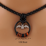 Black Morse w/ Bat Bold Wheat Chain