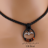 Black Morse w/ Bat Bold Wheat Chain