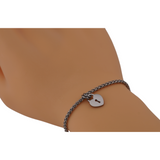 Wheat Chain Bracelet Heart Lock Pendant