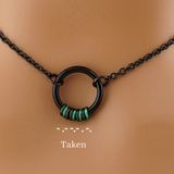 Black Morse Code O Ring
