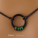 Black Morse Code O Ring
