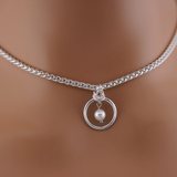 Sterling Silver Genuine Cultured Saltwater Pearl AAA-AAAA