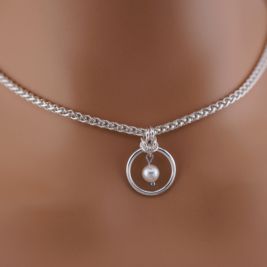 Sterling Silver Genuine Cultured Saltwater Pearl AAA-AAAA