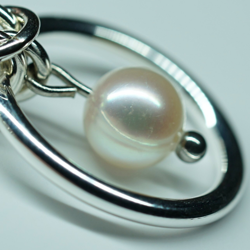 Sterling Silver Genuine Cultured Saltwater Pearl AAA-AAAA