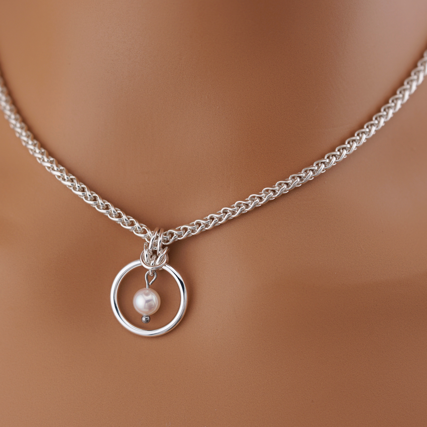 Sterling Silver Genuine Cultured Saltwater Pearl AAA-AAAA