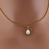 Geometric Gold Pearl Wheat