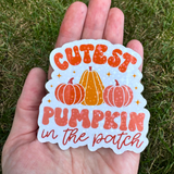 Cutest Pumpkin Halloween Sticker