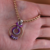 Rose Gold Morse Code w/ Custom O Rings