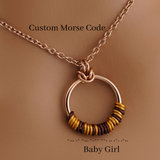 Rose Gold Morse Code