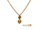 Heart Lock O Ring Collar or Anklet / Bracelet