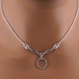 Sterling Silver Celtic Knot w/ O Chainmail